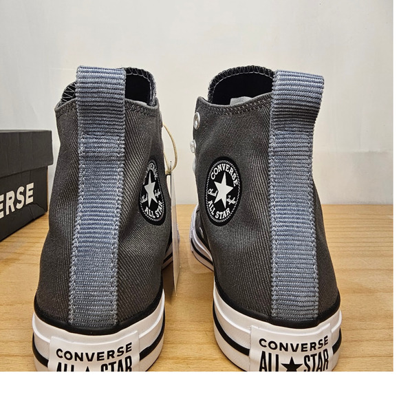 Converse CTAS Canvas Hi Tops Brand New Women's 6.5 Cyber Grey #A02781F NWT - Picture 6 of 9